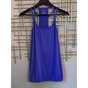 Tek Gear Blue DryTek Racerback Tank Top Size Large Athletic